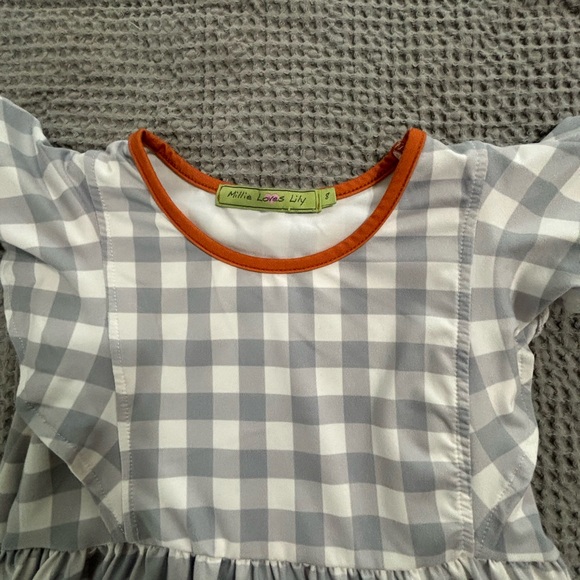 Girls Millie loves little Thanksgiving dress size 9 - Picture 3 of 4